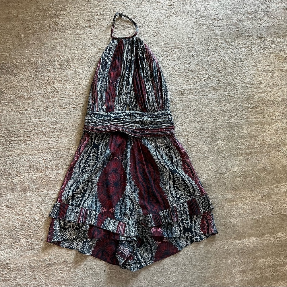 Intermix Paisley Halter Neck Romper P